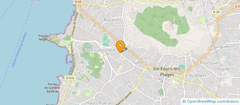 localisation de l'entreprise MADAME GERALDINE CASTERAN à SIX-FOURS-LES-PLAGES