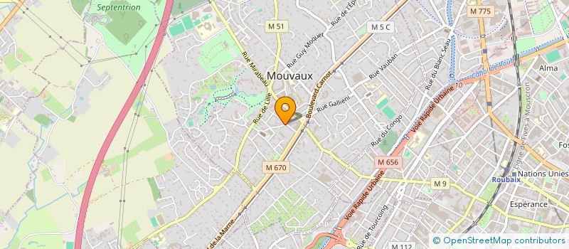 localisation de l'entreprise MADAME GERALDINE CAULLIEZ  MOUVAUX