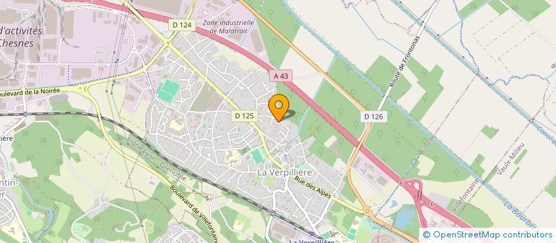 localisation de l'entreprise MADAME GERALDINE CAYOL  LA VERPILLIERE