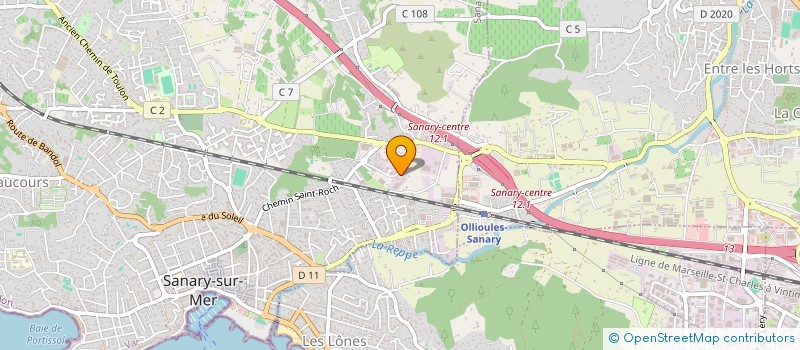 localisation de l'entreprise MADAME GERALDINE CECCHINI  LA SEYNE-SUR-MER