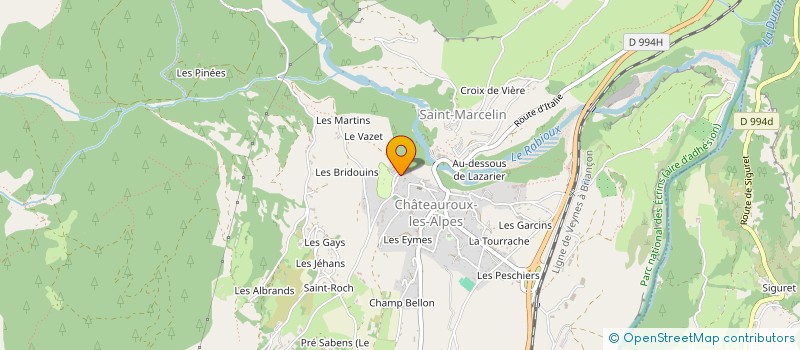 localisation de l'entreprise MADAME GERALDINE CEZANNE  CHATEAUROUX-LES-ALPES