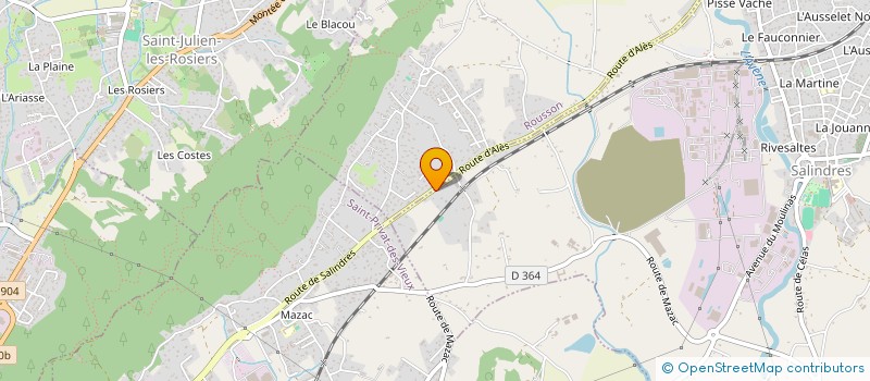 localisation de l'entreprise MADAME GERALDINE CHAMBERT  SALINDRES