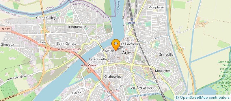 localisation de l'entreprise MADAME GERALDINE CHANUT  ARLES