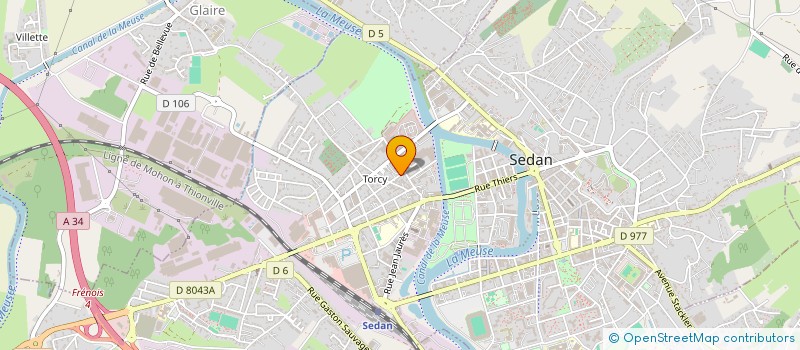 localisation de l'entreprise MADAME GERALDINE CHARLON  SEDAN