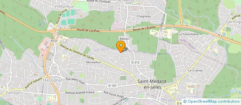 localisation de l'entreprise MADAME GERALDINE CIBARD  SAINT-MEDARD-EN-JALLES