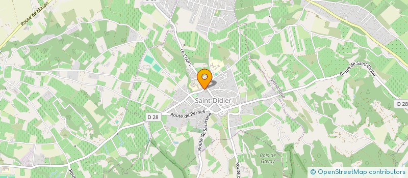 localisation de l'entreprise MADAME GERALDINE CLEMENT à SAINT-DIDIER