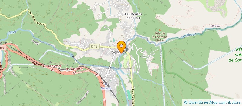 localisation de l'entreprise MADAME GERALDINE CLEMENT-BERTHET  SERVOZ