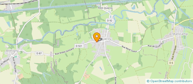 localisation de l'entreprise MADAME GERALDINE CLOUET  QUIERZY