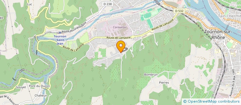 localisation de l'entreprise MADAME GERALDINE COGNET à TOURNON-SUR-RHONE