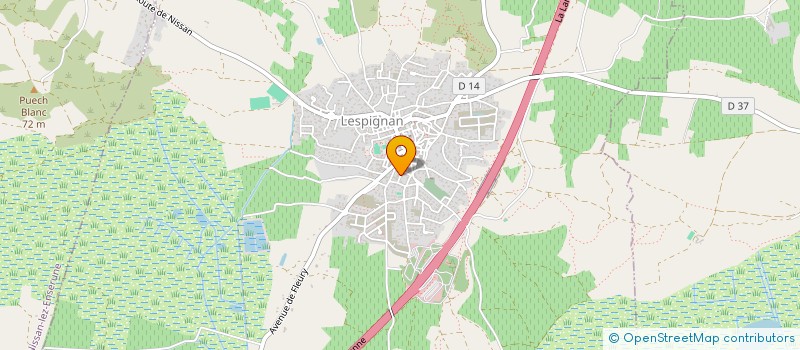 localisation de l'entreprise MADAME GERALDINE COLIN  LESPIGNAN