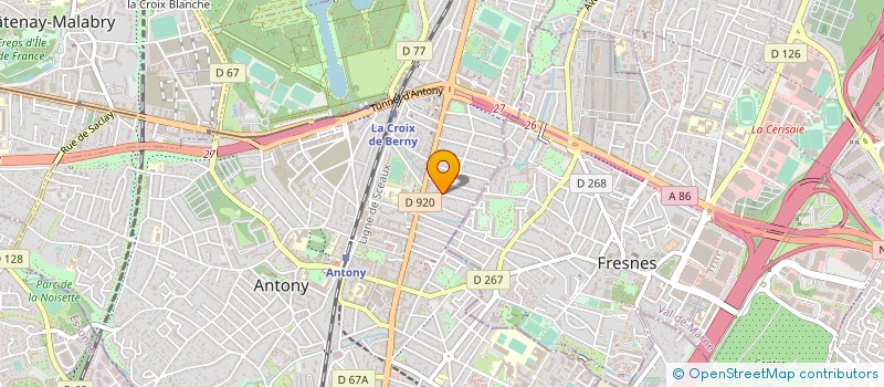 localisation de l'entreprise MADAME GERALDINE COLLIN à ANTONY