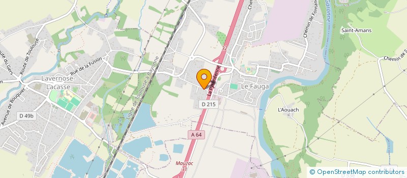 localisation de l'entreprise MADAME GERALDINE COLOMBI  LE FAUGA