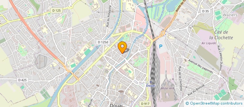 localisation de l'entreprise MADAME GERALDINE CREPEL  DOUAI