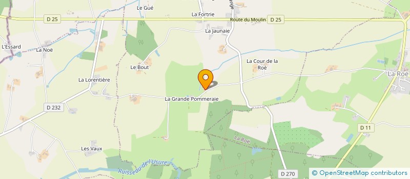 localisation de l'entreprise MADAME GERALDINE CRIBIER à FONTAINE COUVERTE