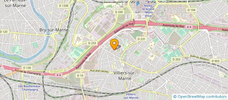 localisation de l'entreprise MADAME GERALDINE CRUZ DE OLIVEIRA  VILLIERS-SUR-MARNE