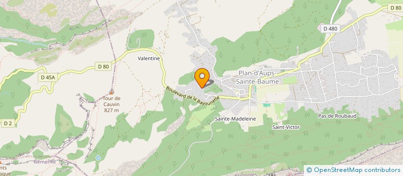 localisation de l'entreprise MADAME GERALDINE D'ALESSIO  PLAN-D'AUPS-SAINTE-BAUME