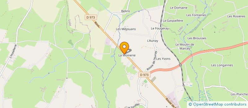 localisation de l'entreprise MADAME GERALDINE DE LA VILLEFROMOY  MARCEY-LES-GREVES