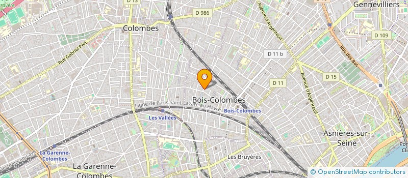 localisation de l'entreprise MADAME GERALDINE DE TERRASSON DE MONTLEAU à BOIS-COLOMBES