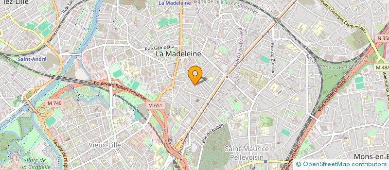 localisation de l'entreprise MADAME GERALDINE DEGRENDEL à LA MADELEINE