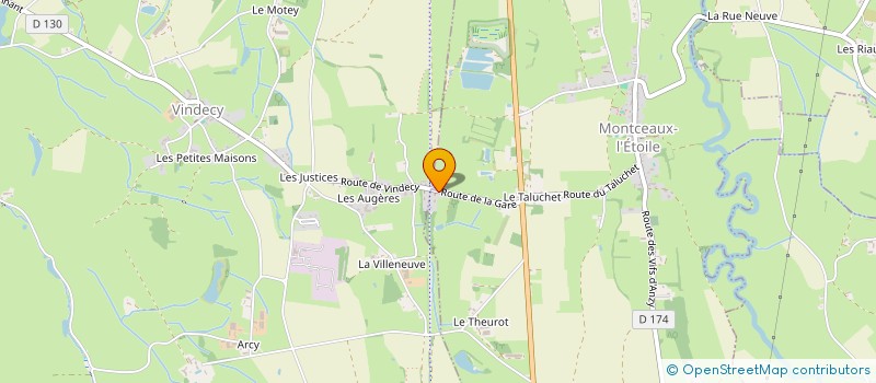 localisation de l'entreprise MADAME GERALDINE DEGUEURCE  MONTCEAUX-L'ETOILE