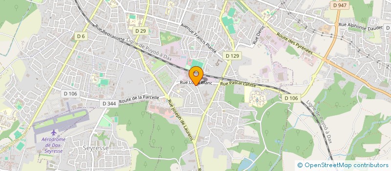 localisation de l'entreprise MADAME GERALDINE DELCROIX  DAX