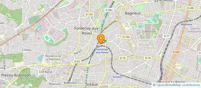 localisation de l'entreprise MADAME GERALDINE DELLE-VEDOVE à FONTENAY AUX ROSES