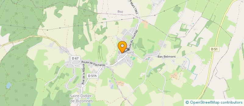 localisation de l'entreprise MADAME GERALDINE DELOBRE  BELMONT