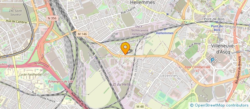 localisation de l'entreprise MADAME GERALDINE DELPLANQUE à LILLE
