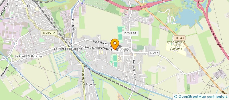 localisation de l'entreprise MADAME GERALDINE DELPLANQUE  COULOGNE