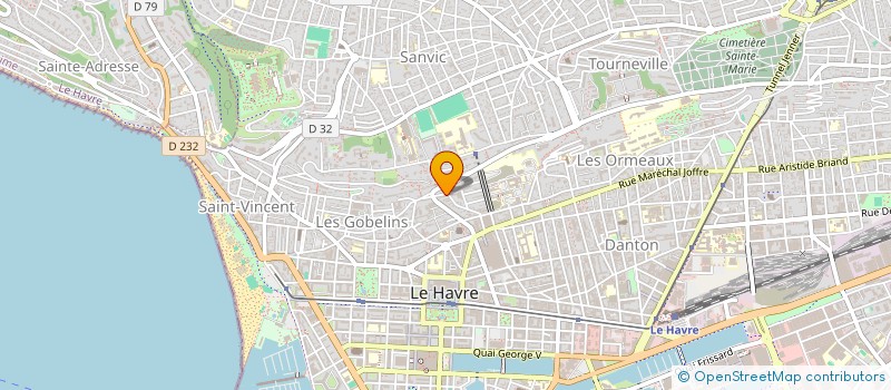 localisation de l'entreprise MADAME GERALDINE DEPLANQUES à LE HAVRE