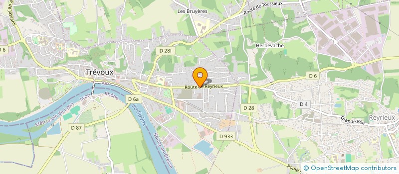 localisation de l'entreprise MADAME GERALDINE DESCOMBES  TREVOUX