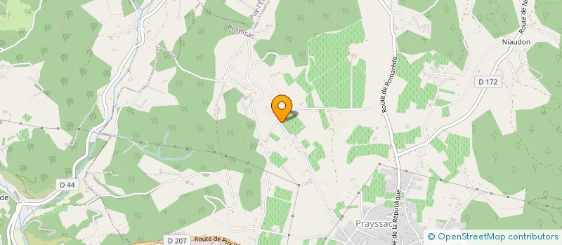 localisation de l'entreprise MADAME GERALDINE DESPORTE  PRAYSSAC