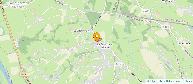 localisation de l'entreprise MADAME GERALDINE DEVEAUX  SAINT-NIZIER-SOUS-CHARLIEU