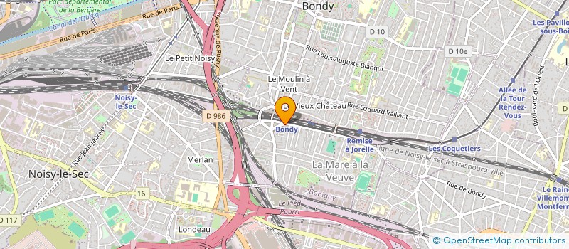 localisation de l'entreprise MADAME GERALDINE DEYME  BONDY