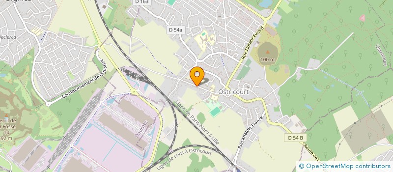 localisation de l'entreprise MADAME GERALDINE DHAYNAUT  OSTRICOURT