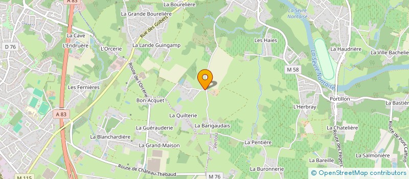 localisation de l'entreprise MADAME GERALDINE DOBIGIES  VERTOU