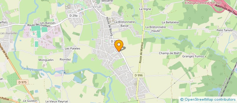 localisation de l'entreprise MADAME GERALDINE DUBOIS à VIRIAT
