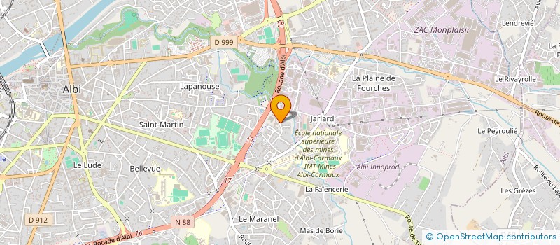 localisation de l'entreprise MADAME GERALDINE DUFOUR  ALBI