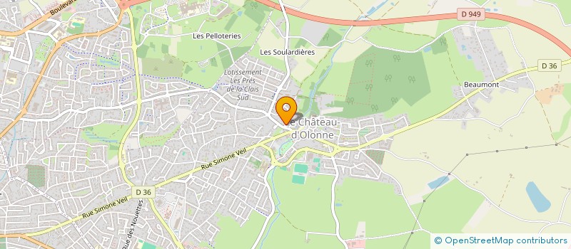 localisation de l'entreprise MADAME GERALDINE DUJARDIN  LES SABLES-D'OLONNE