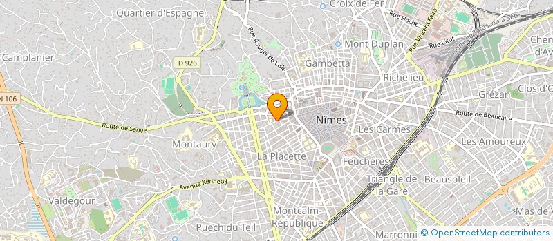 localisation de l'entreprise MADAME GERALDINE DUMAS  NIMES