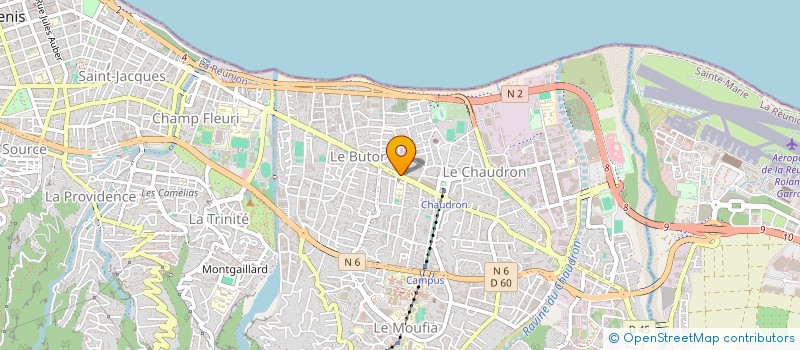 localisation de l'entreprise MADAME GERALDINE DUPUY à SAINT-DENIS