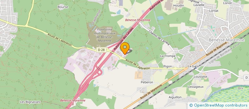 localisation de l'entreprise MADAME GERALDINE FARGEAU  BENESSE-MAREMNE