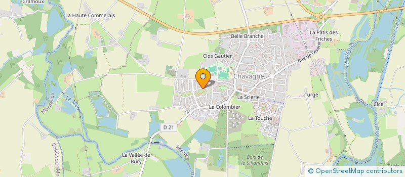 localisation de l'entreprise MADAME GERALDINE FEUTELAIS  CHAVAGNE