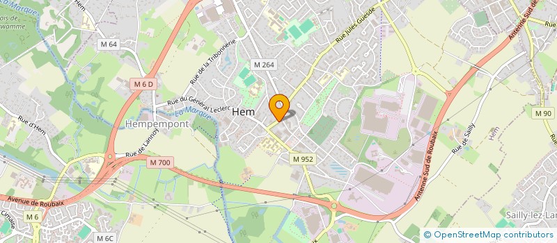 localisation de l'entreprise MADAME GERALDINE FIXE  HEM