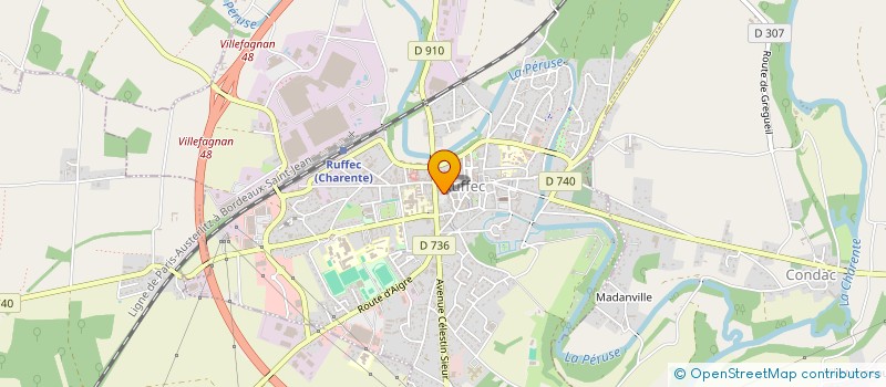 localisation de l'entreprise MADAME GERALDINE FONTANAUD à RUFFEC