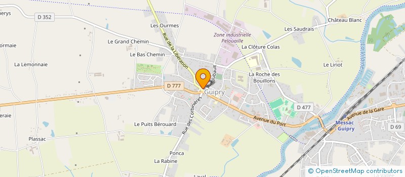 localisation de l'entreprise MADAME GERALDINE FOURAGE  GUIPRY-MESSAC