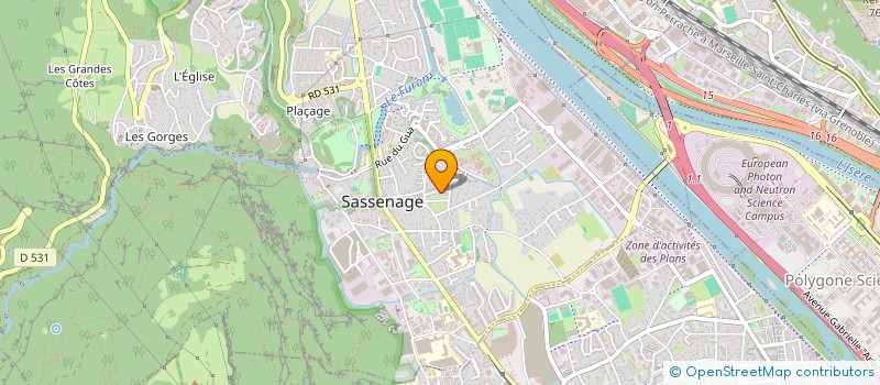 localisation de l'entreprise MADAME GERALDINE FUZIER  SASSENAGE