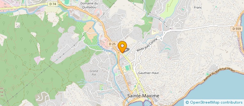 localisation de l'entreprise MADAME GERALDINE GARCIA à SAINTE-MAXIME