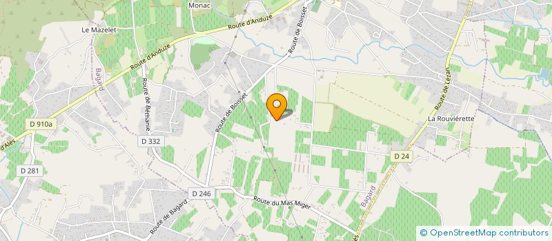 localisation de l'entreprise MADAME GERALDINE GARCIA  ANDUZE