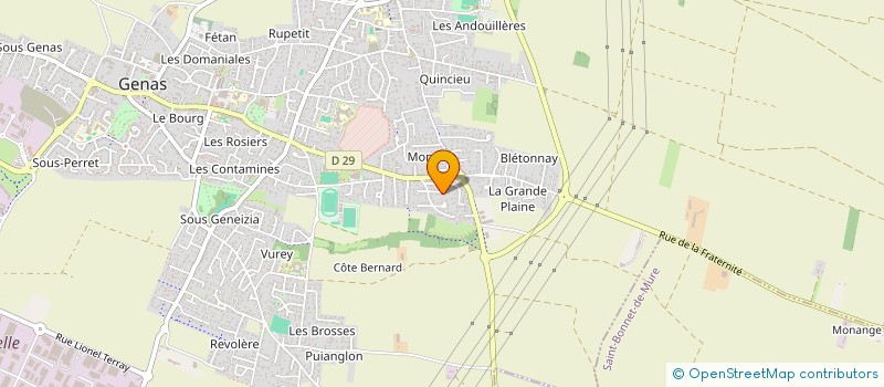 localisation de l'entreprise MADAME GERALDINE GARCIA  GENAS